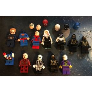 Lego Minifigures Lot Marvel,Dc